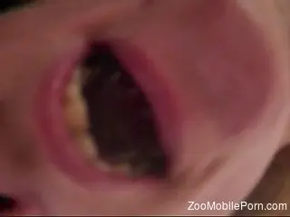 Fetish zoophilia showing a woman trying to ingest insects