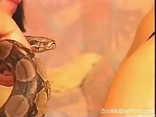Two bored MILFs decide to try bestiality... with a snake
