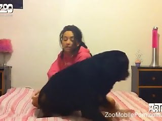 Big booty Latina getting fucked deep by a doggo