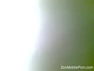 Zoophile handjob for a really sexy black animal